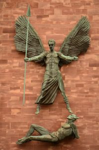 St Michael's Victory Over The Devil, by Jacob Epstein. Photo by Ben Sutherland via Wylio.