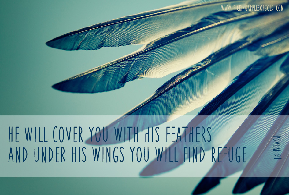 Under his wings